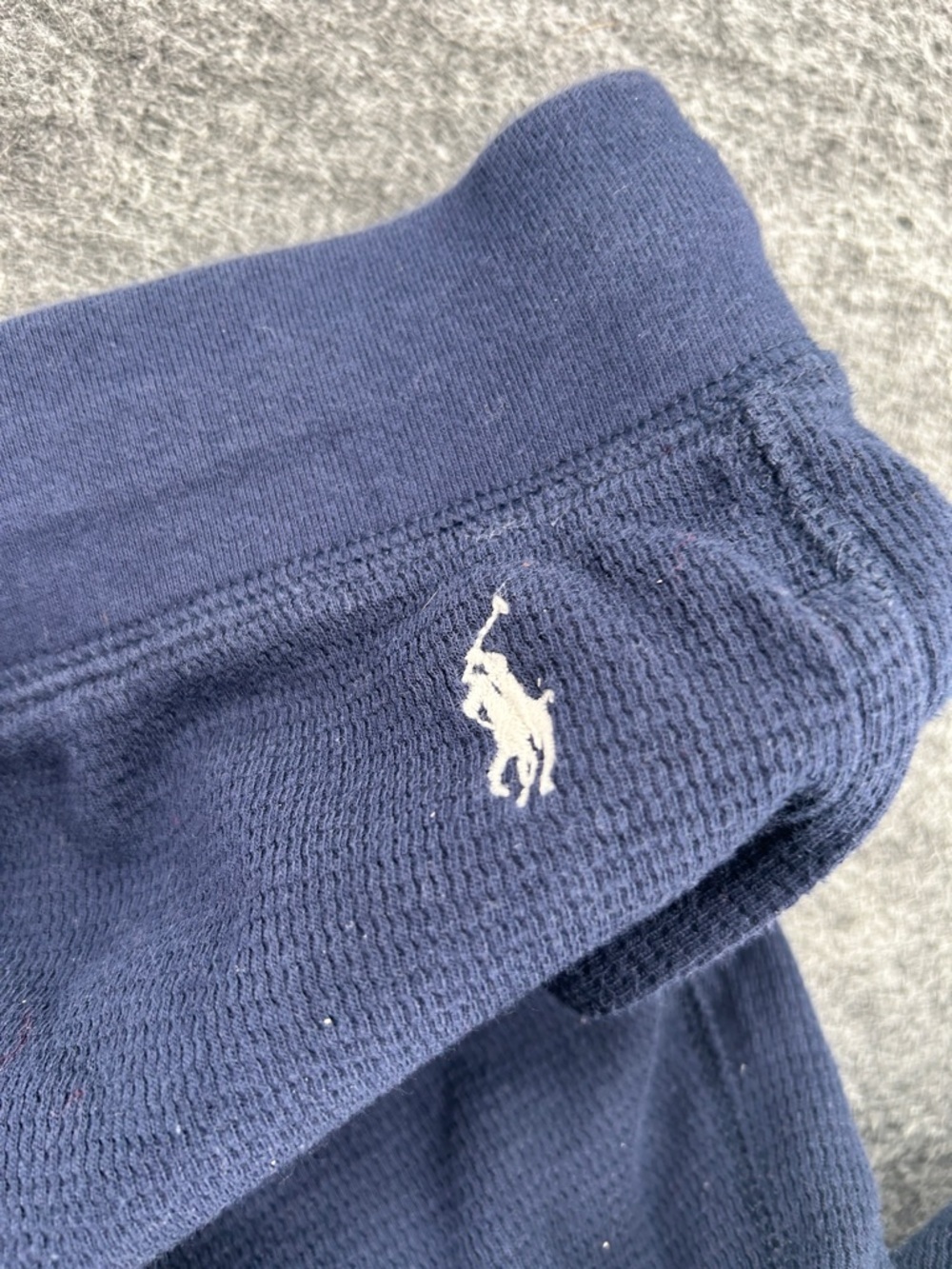 Polo Ralph Lauren Waffle Knit Pajama Jogger Pants Navy Blue Men’s Size XL - Picture 7 of 10